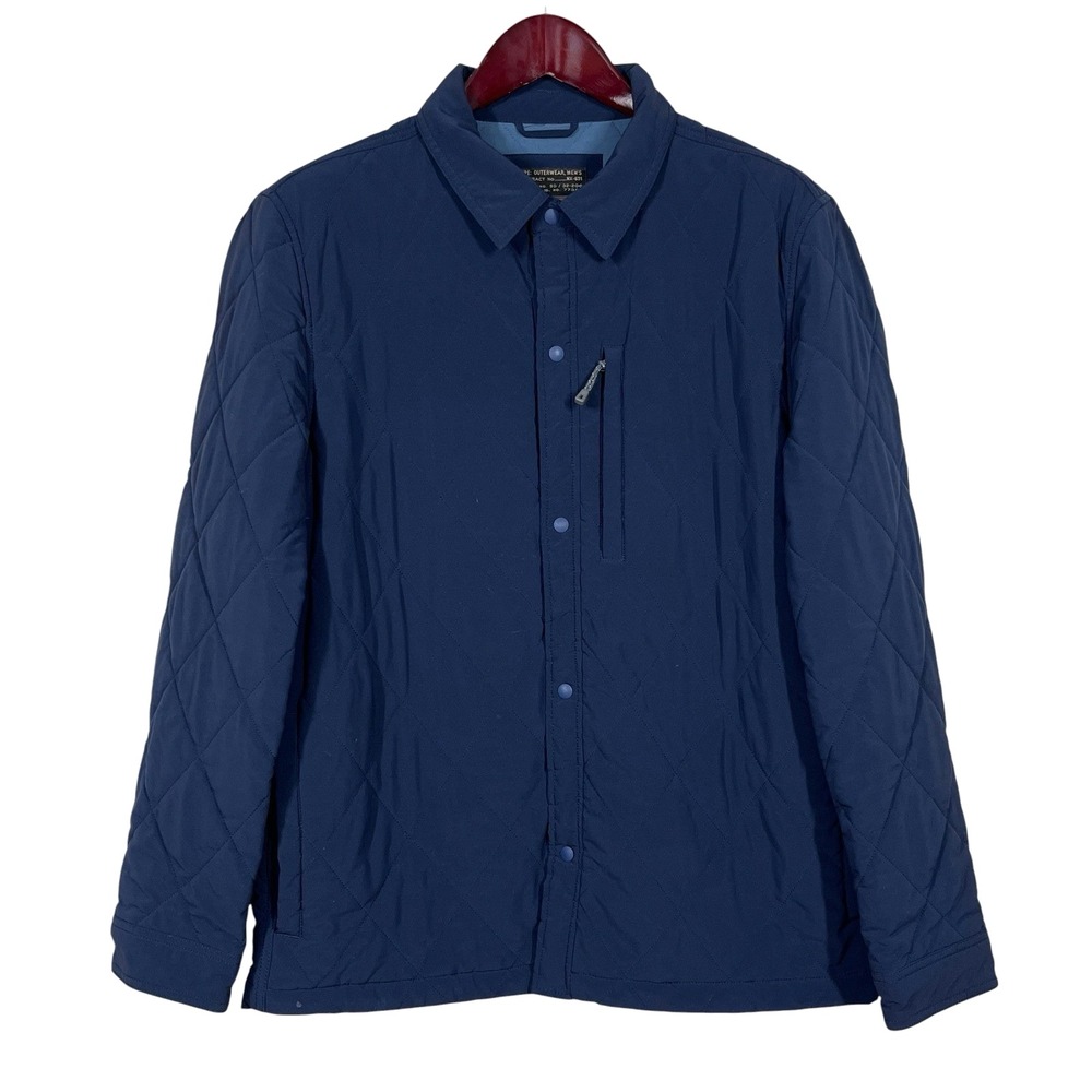 J Crew Sussex Quilted Jacket Mens M Navy Lightweight Primaloft Insulted Heritage